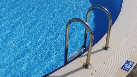 Grab-bars-ladder-in-the-swimming-pool