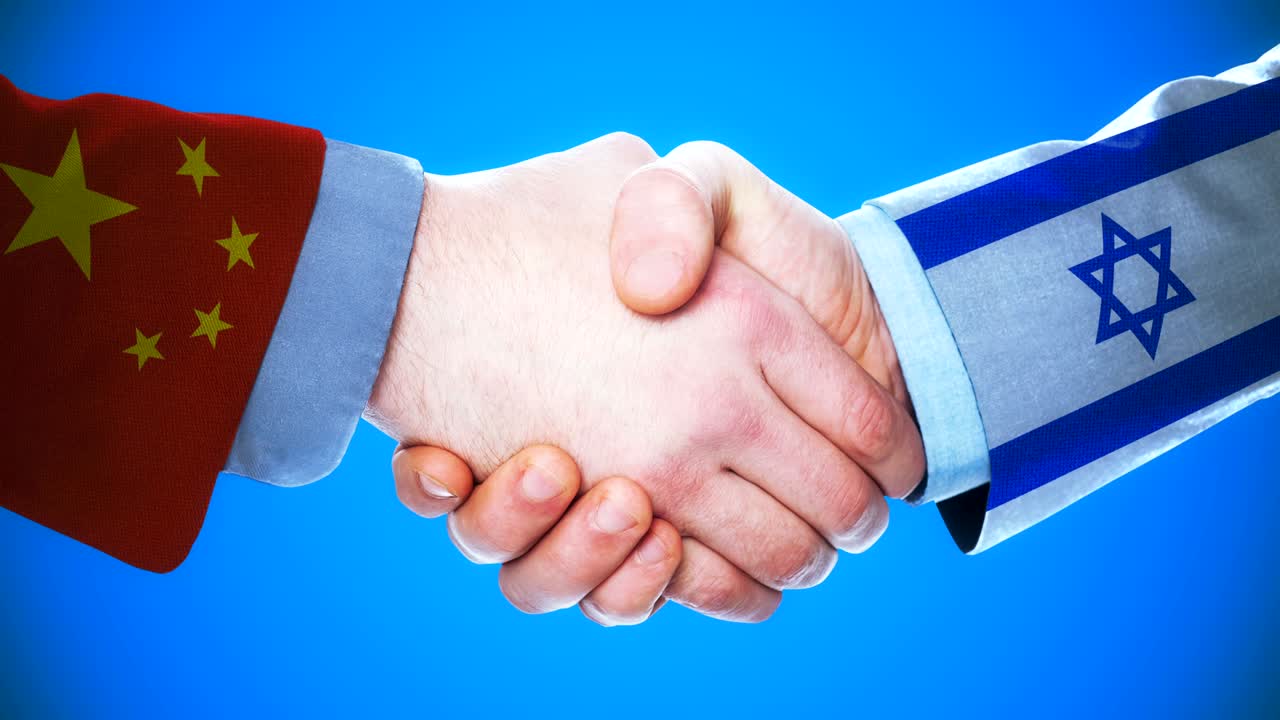 イスラエルのハンドシェイク アニメーション マット・チャネル