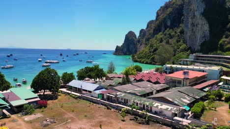 Turquoise-blue-sea-Cliffs-Rocks-island-hill-beach