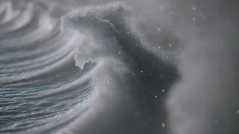 abstract glitter wave