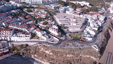 drone shot reveal city of portugal