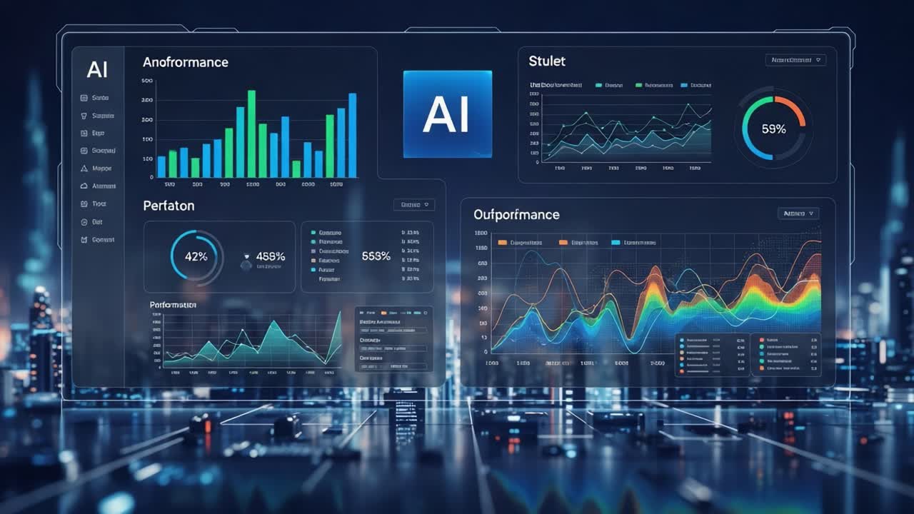 Dynamic AI Performance Dashboard Showcasing Real-Time Data Insights and Analytics for Enhanced Decision-Making in Advanced Technology Environments