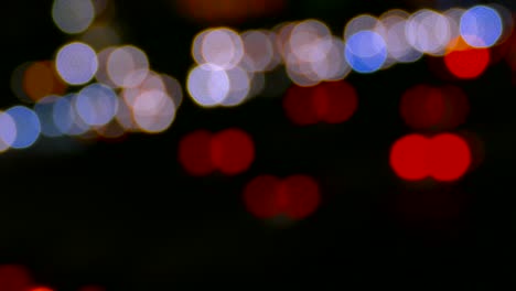 night city lights bokeh