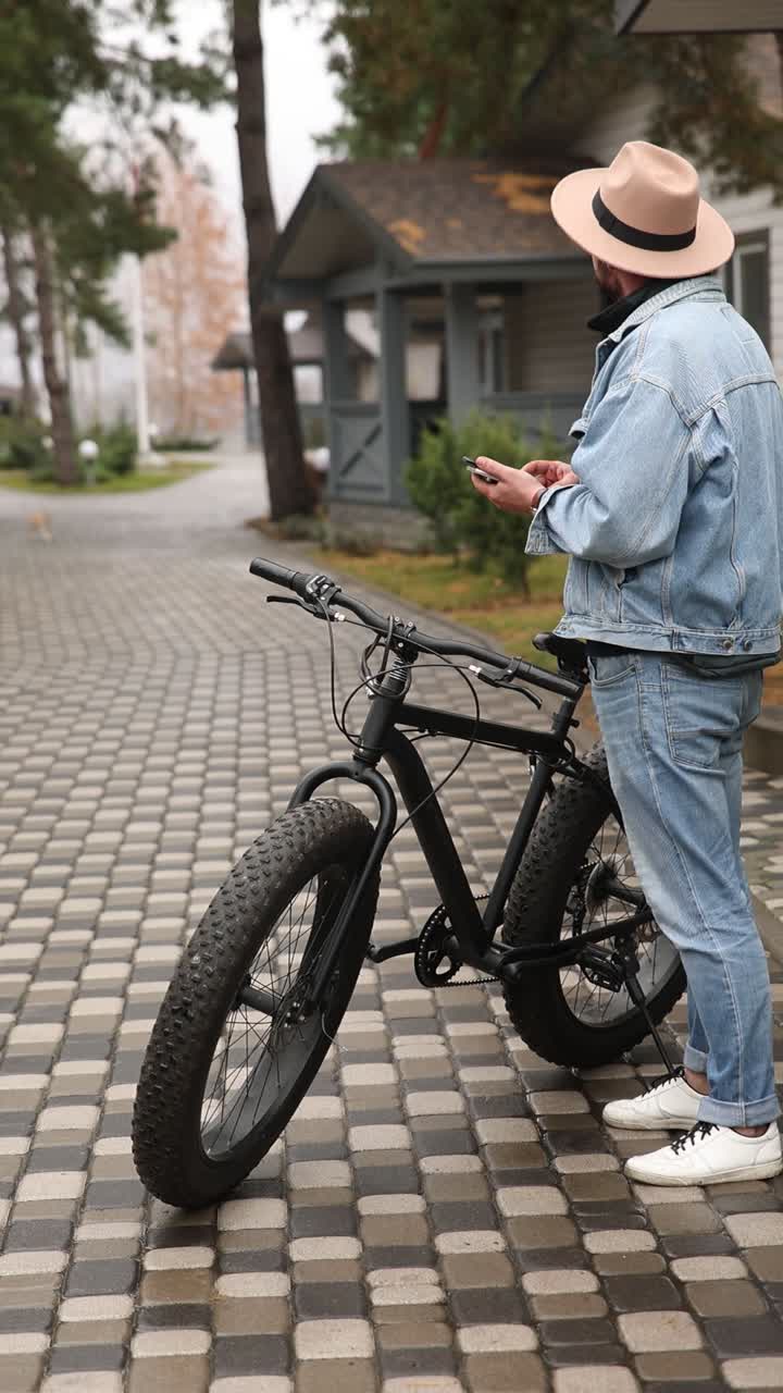 Man with Fat Tire Bike