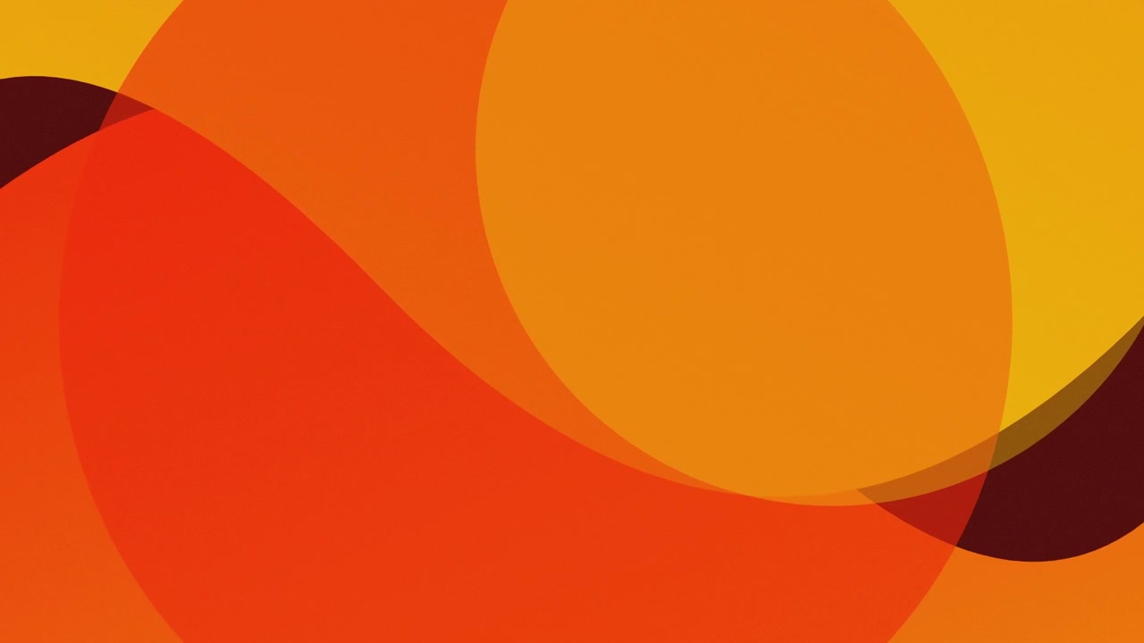 Abstract Motion Background with Overlapping Orange and Yellow Circles