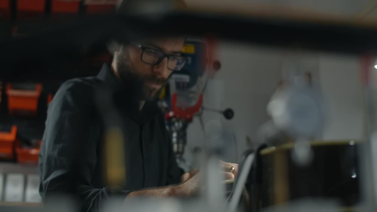 Craftsman Working in His Workshop