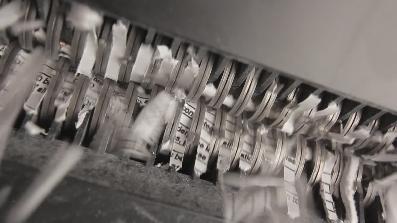 шредер, режущий бумагу снизу, асимметричный, однолистовой