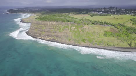 Lennox-Heads---Northern-Rivers-Region---NSW---Australia---Slow-Right-Pan-Aerial-Shot