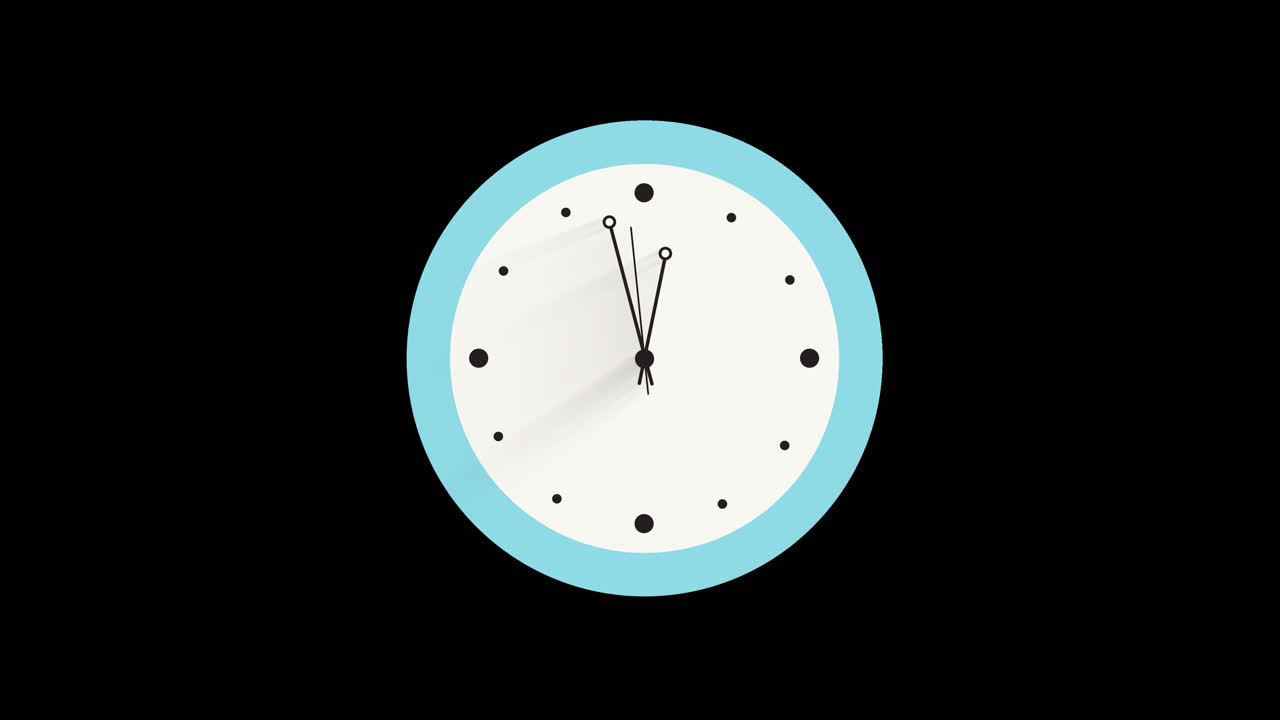 Light Blue Wall Clock