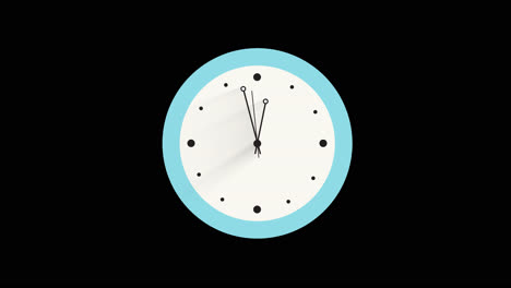 light blue wall clock