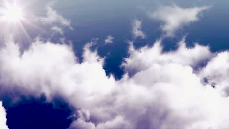 hermoso paisaje de nubes