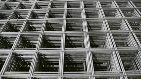 stacked steel reinforcement mesh