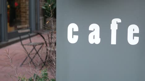 cafe sign