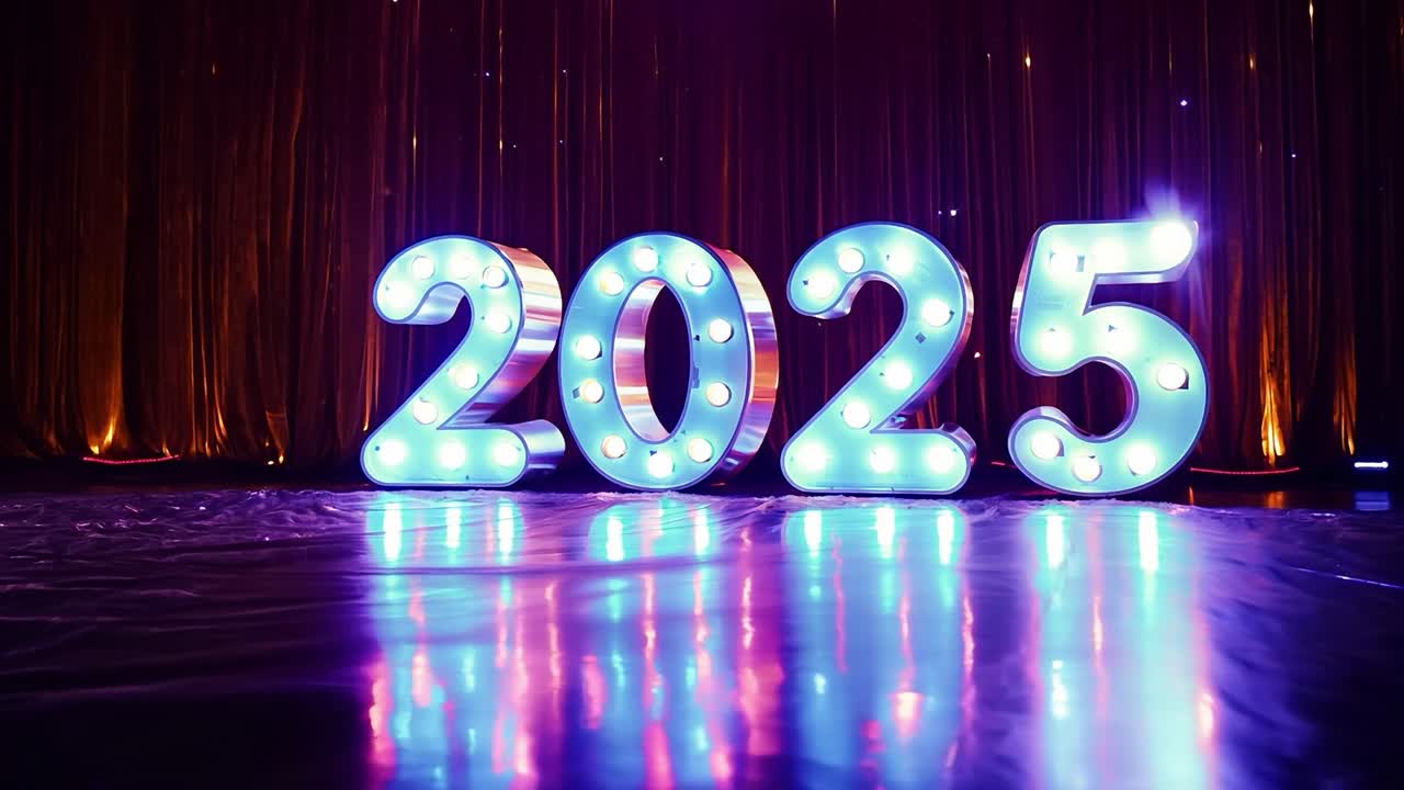 la cuenta atrás para la víspera de año nuevo 2025