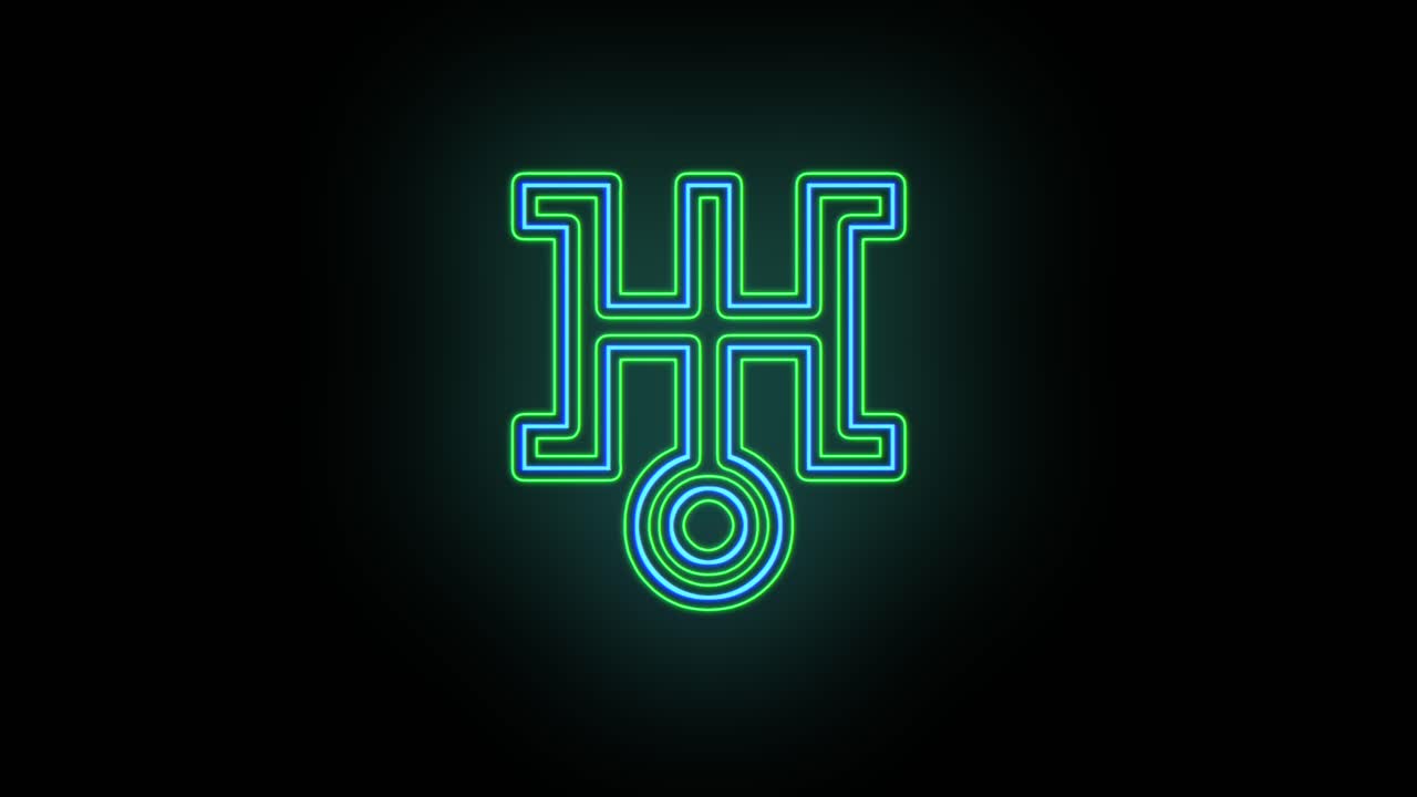 símbolos de neón de japón