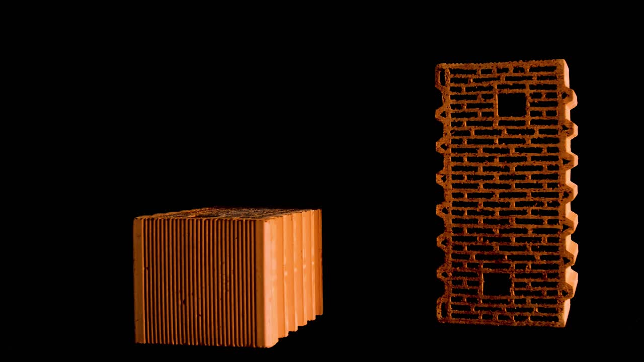 공허한 벽돌과 고체 벽돌