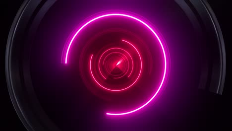 el túnel de neón rosa abstracto