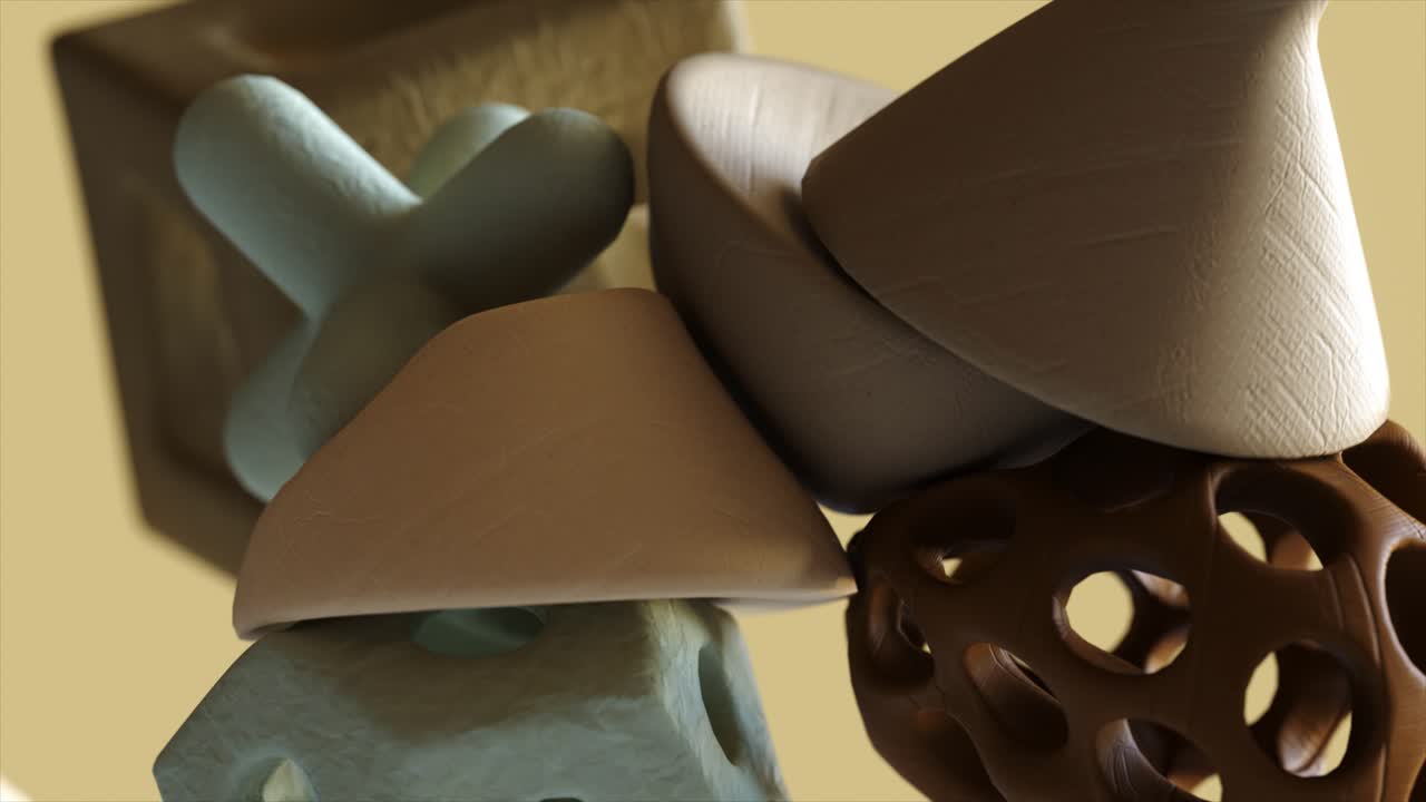 esculturas geométricas abstractas