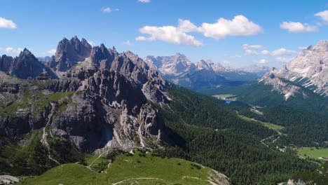 national nature park tre cime in the dolomites alps. beautiful nature of italy.