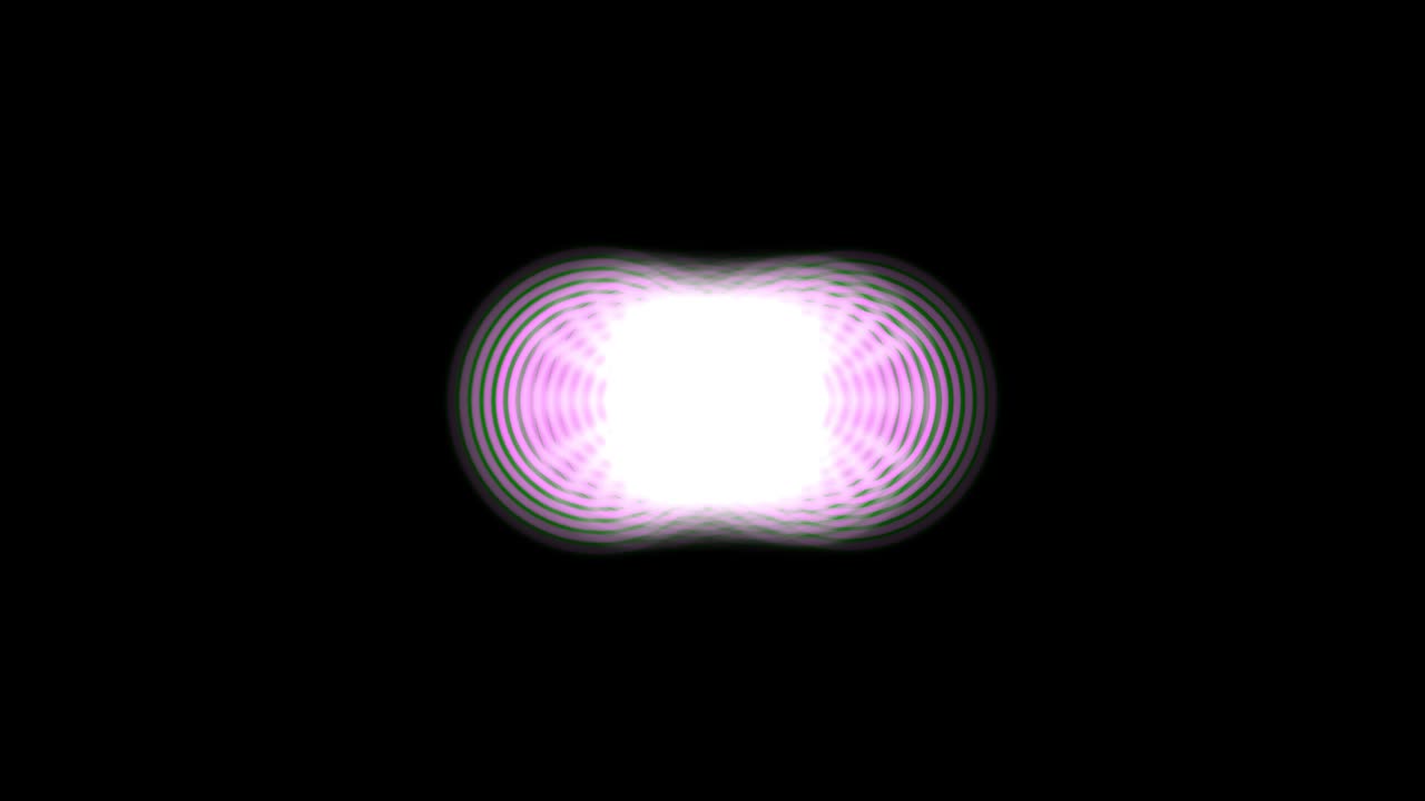 Animation of abstract geometric shapes.  A background full of imagination and creativity. The background is black. The color is pink.