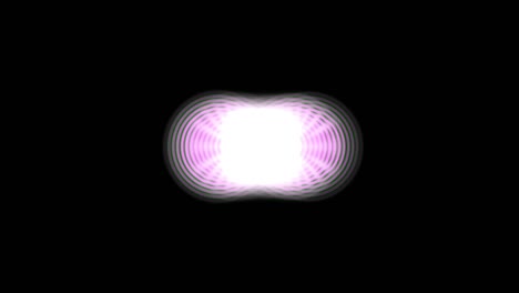 animación de formas geométricas abstractas. un fondo lleno de imaginación y creatividad. el fondo es negro. el color es rosa.