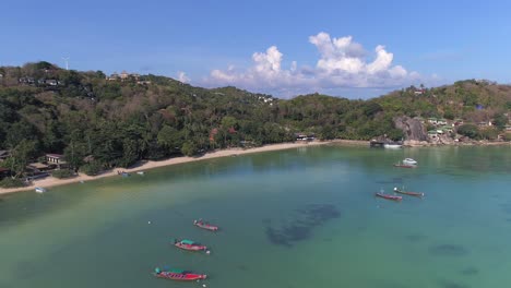 aerial view of a tropical beach in thailand