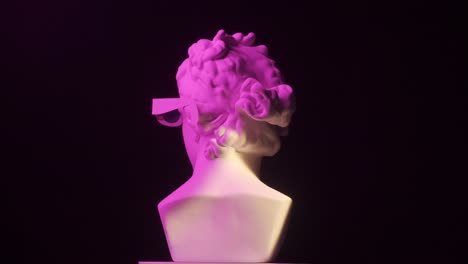 ancient bust with trendy sunglasses