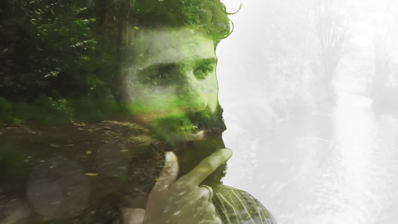 hipster conceptual del bosque