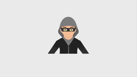 animación de datos de seguridad cibernética hd