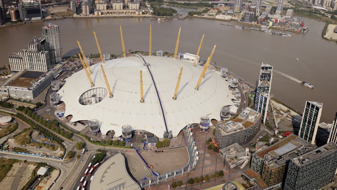 Aerial View of the O2 Arena in London
