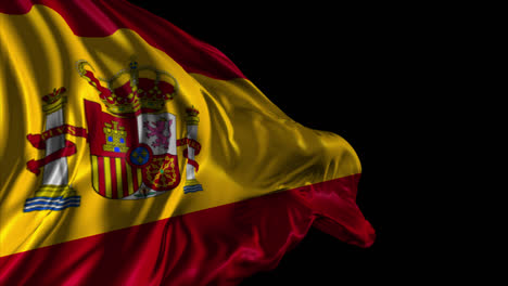 la bandera española ondeando
