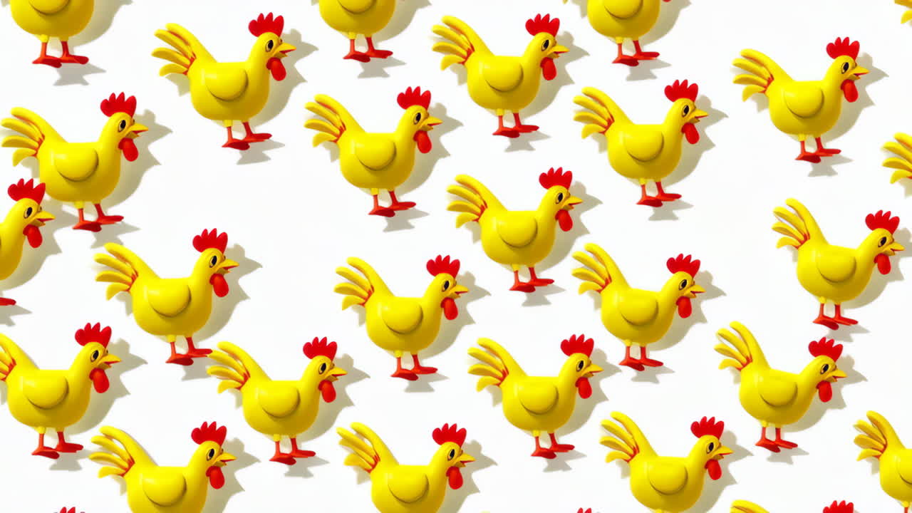 Patrón de Pollos Amarillo