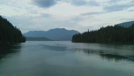 canadian nature mountain background during colorful sunset-2