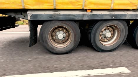 a truck travels along a road in wrexham