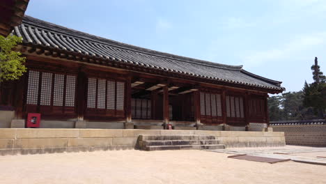 Guard house at Hongyureung Royal Tombs in Geumgok South Korea.  Unesco World Heritage Site.