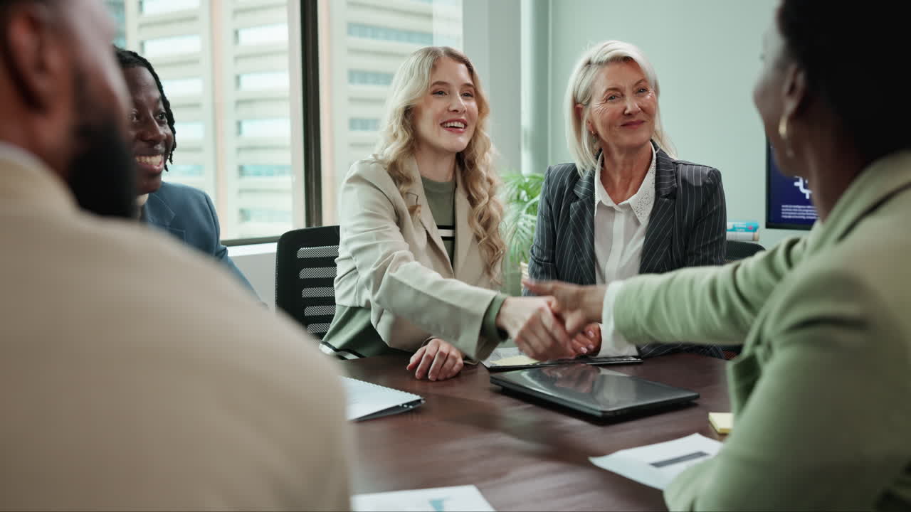 Successful Business Team Meeting