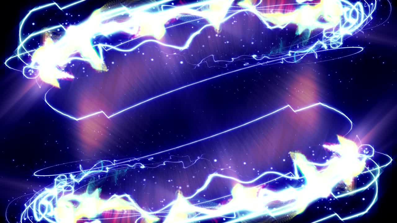 마법의 입자 반지 추상적인 배경, 애니메이션, 렌더링, 루프