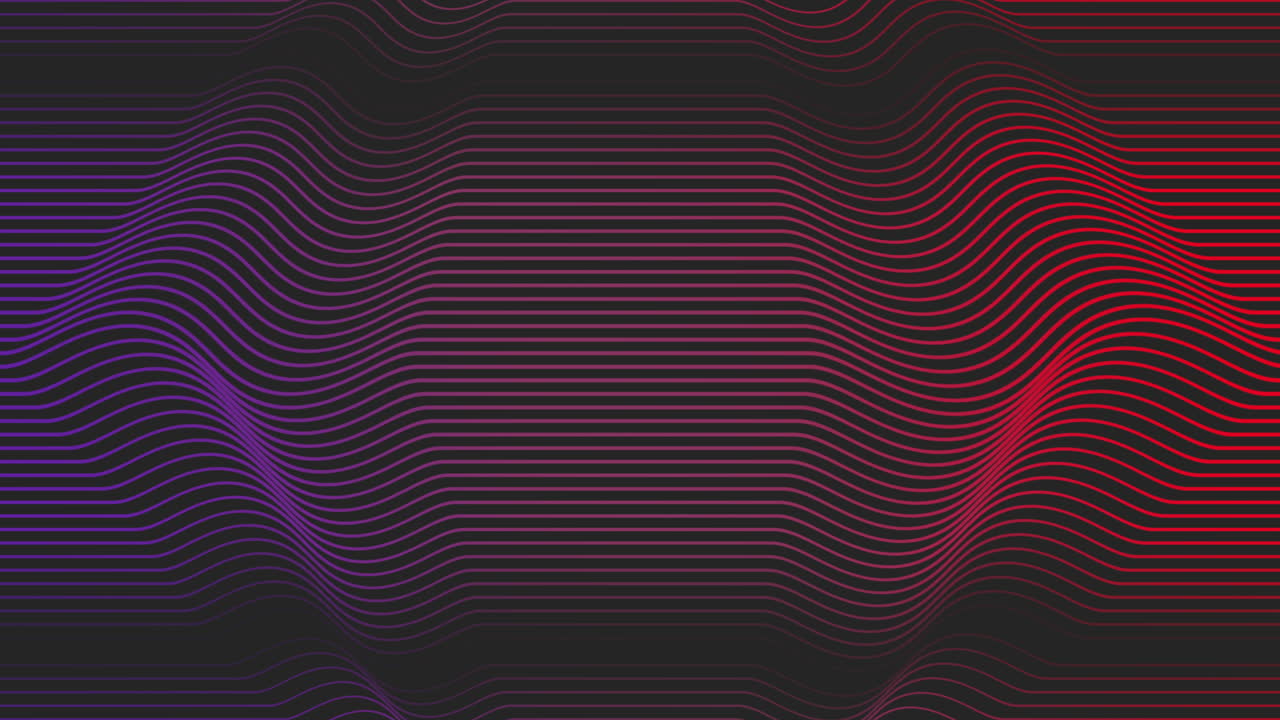 Wavy zigzag intricate red and purple line pattern