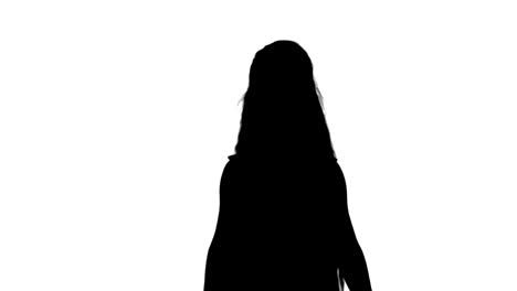 시루 귀여운 어린 소녀가 노래를 부르고 춤을 추는 트랙 매트
