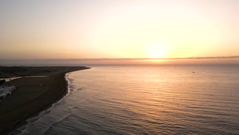 sunrise over the ocean coastline