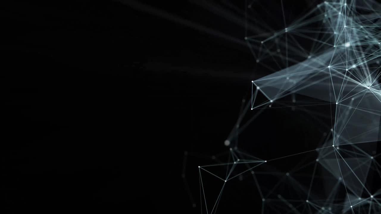 Network Connections Seamless Loop with Copy Space. Technology Abstract Background Concept.