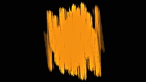 Splashing-yellow-paint-brushes-on-black-gradient