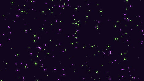 moving colorful confetti with rainbow led light in black galaxy