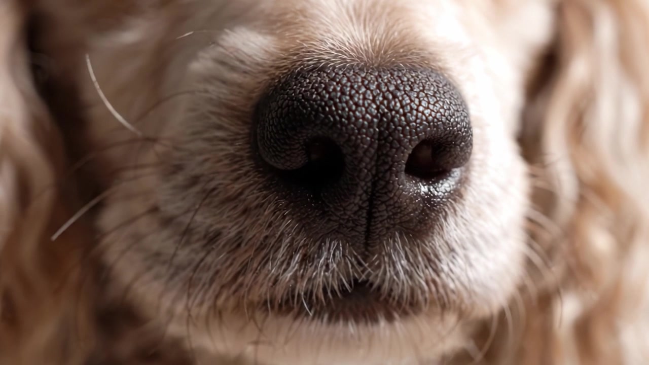 Close-Up Study of a Dog's Nose: Exploring the Unique Textures and Features of a Canine Snout through Detailed Macro Photography