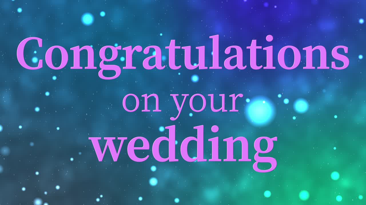 결혼 축하 메시지 문자 애니메이션 모션 그래픽