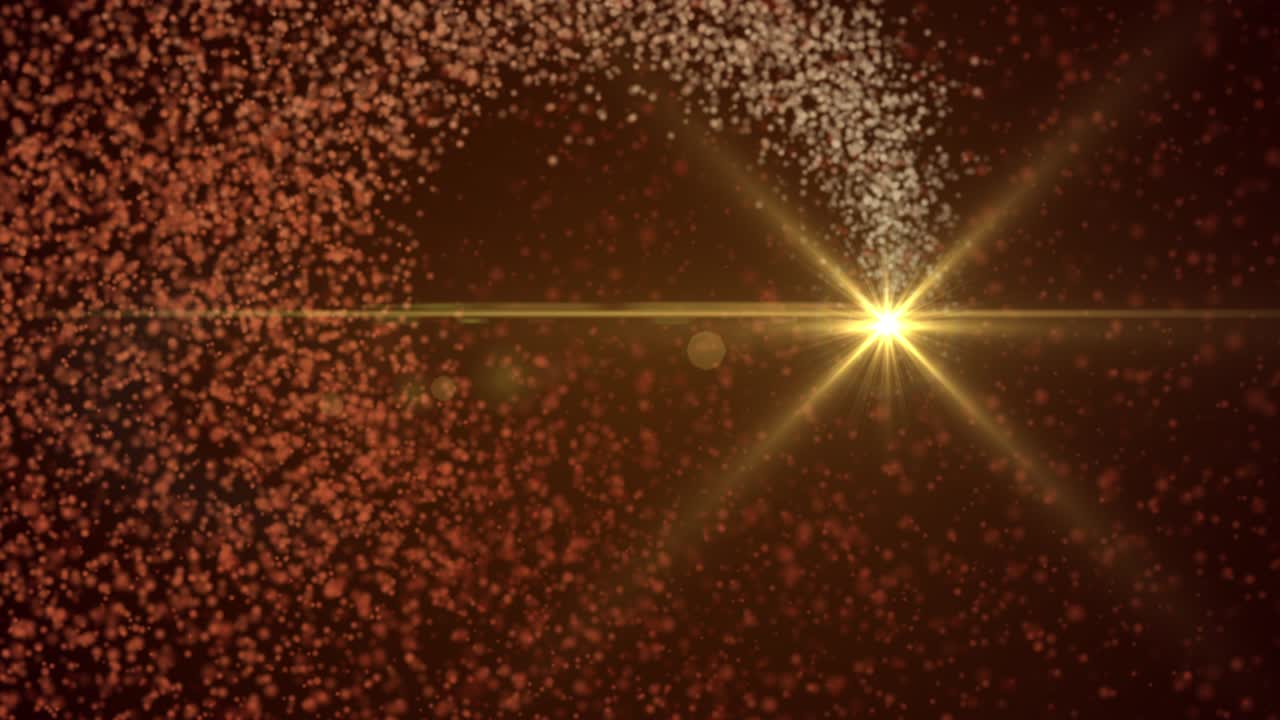 Luce arancione e particelle in loop