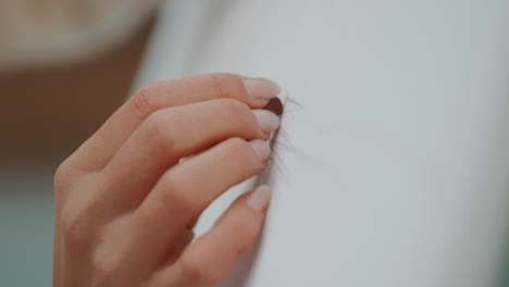 close-up of a scratch or cut on the skin