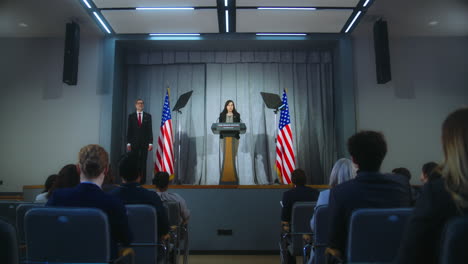 conferencia de prensa en la casa blanca