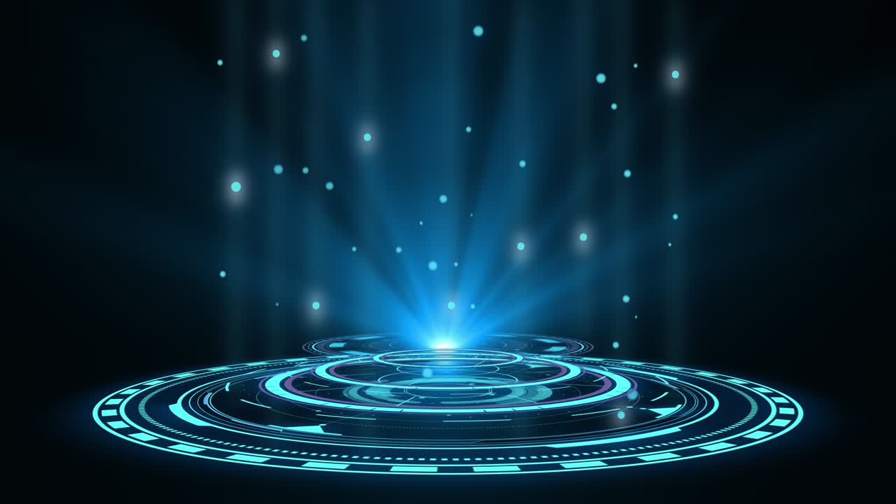 푸른 홀로그램, 허드 서클 인터페이스, 디지털 데이터 네트워크 보호, 미래 기술 네트워크 개념, 모든 종류의 하이테크, 과학, 기술 또는 미래 개념에 적합합니다.