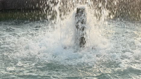 water fountain gushing, slow motion footage shot at 120 fps in 4k